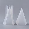 2PCS DIY Pentagonal Aromatherapy Candle Silicone & Plastic Molds DIY-F048-08-1