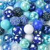 50Pcs Chunky Bubblegum Round Acrylic Beads SACR-CJ0001-64-6