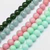 Natural & Dyed Malaysia Jade Bead Strands G-A146-8mm-B-1