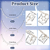 CRASPIRE 6Pcs 3 Style Alloy Rhinestone Shoe Chains FIND-CP0001-38-2