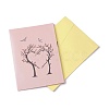 Rectangle 3D Tree & Lovers Pop Up Paper Greeting Card AJEW-A008-14-2
