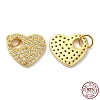 925 Sterling Silver Micro Pave Cubic Zirconia Charms STER-I010-14G-1