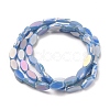 Electroplate Opaque Glass Beads Strands EGLA-J150-A-FR05-2
