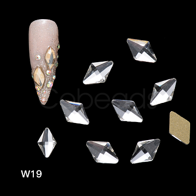 Flat Back Glass Rhinestone Cabochons MRMJ-Q072-28A-1