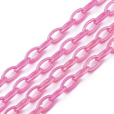 Acrylic Opaque Cable Chains X-PACR-N009-001G-1