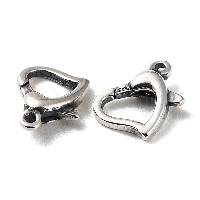 925 Thailand Sterling Silver Lobster Claw Clasps STER-D003-57AS-1