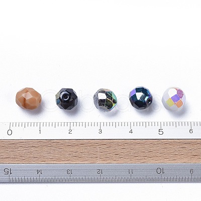 Electroplate Czech Glass Beads GLAA-O018-03-1