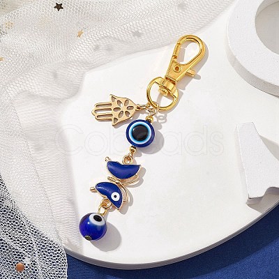 Alloy Enamel Pendant Decorations HJEW-JM01677-05-1