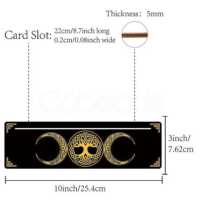 Carved Wooden Tarot Card Stand Holder DIY-WH0356-011-1