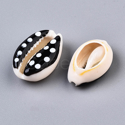 Natural Cowrie Shell Beads SHEL-Q312-006H-1