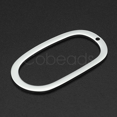 Tarnish Resistant 201 Stainless Steel Open Back Bezel Pendants STAS-R111-LA079-1