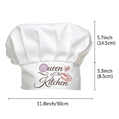 Custom Cotton Chef Hat AJEW-WH0243-002-1