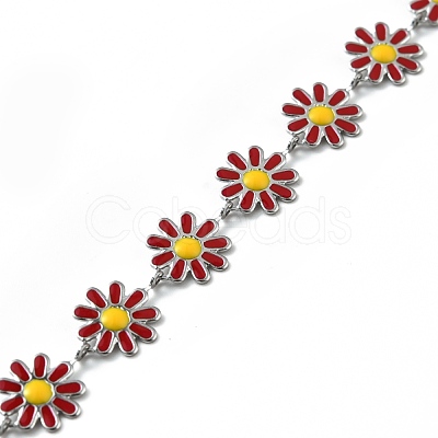 304 Stainless Steel Flower Link Chains CHS-C004-04A-P-1