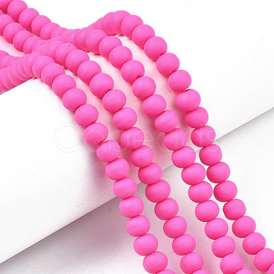 Handmade Polymer Clay Beads Strands X-CLAY-N008-053-03-1