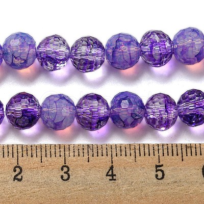 Baking Painted Glass Bead Strands GLAA-G116-02B-1