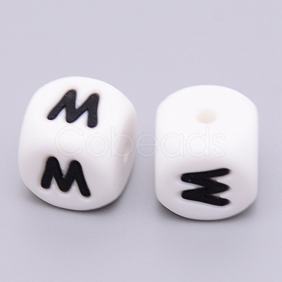 Silicone Beads SIL-WH0002-25B-W-1