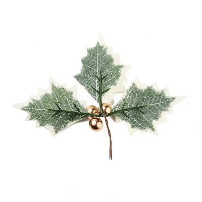 Plastic Artificial Christmas Leaf FIND-G083-01A-1