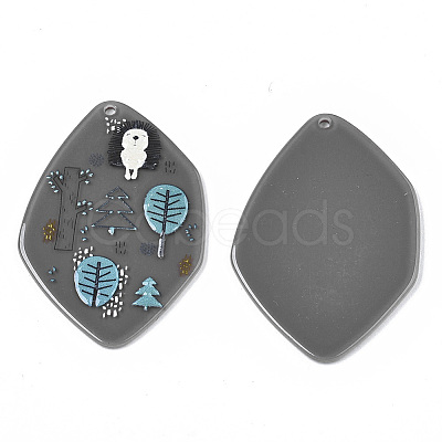 Acrylic Big Pendants KY-S163-087A-1