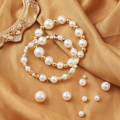 10Style Imitated Pearl Acrylic Beads and CCB Plastic Beads DIY-YW0007-51-1