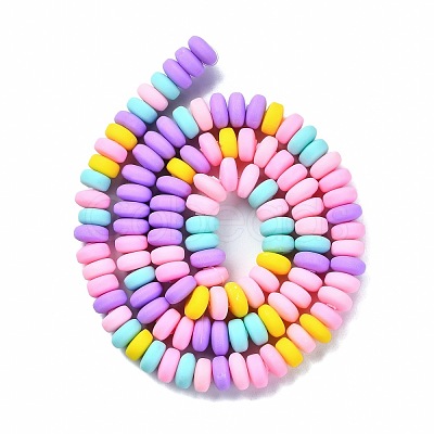 Handmade Polymer Clay Beads Strands X-CLAY-N008-008M-1