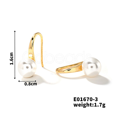 Summer Chic Imitation Pearl Ear Studs Fashion European American Style Earrings CK5896-3-1