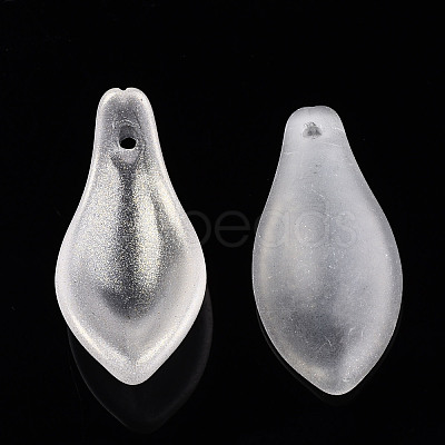 Transparent Baking Painted Glass Pendants DGLA-N002-001A-C02-1