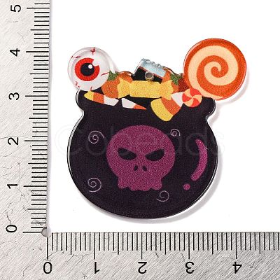 Halloween Theme Acrylic Pendants OACR-I010-01C-1