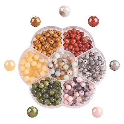 280Pcs 7 Style Natural Gemstone Beads G-SZ0001-99B-1