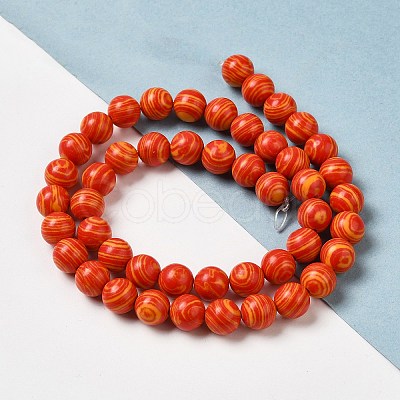 Synthetic Malachite Dyed Beads Strands G-P507-02A-02-1