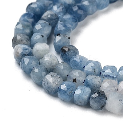 Natural Aquamarine Beads Strands G-B088-E10-04-1