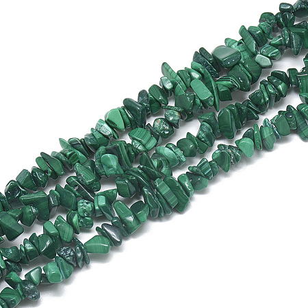 Synthetic Malachite Beads Strands G-S315-17-1