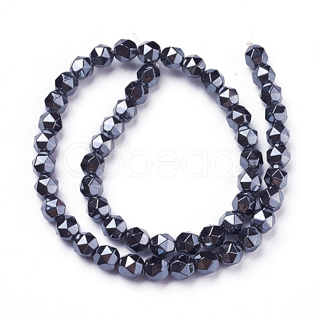 Non-magnetic Synthetic Hematite Beads Strands G-F613-01-B-1