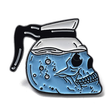 Halloween Skull Enamel Pins JEWB-H014-03EB-01-1