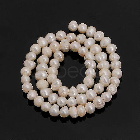 CHGCRAFT 1 Strand Natural Cultured Freshwater Pearl Beads Strands PEAR-CA0001-15C-1
