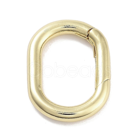 Brass Spring Gate Rings KK-M293-55G-1