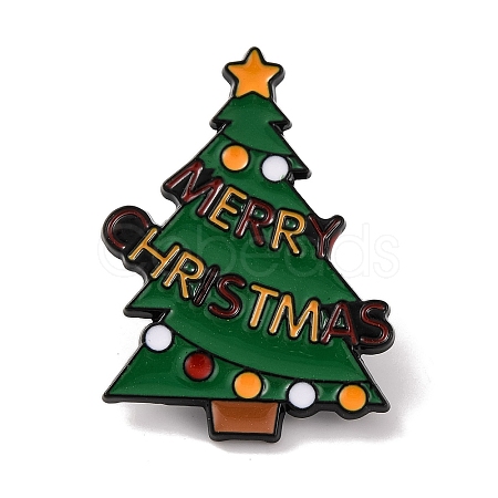 Christmas Tree Enamel Pins JEWB-M043-03A-1