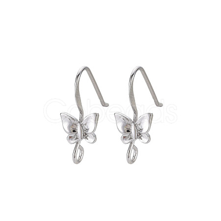 Brass Earring Hooks KK-S356-658P-NF-1