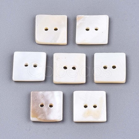 2-Hole Freshwater Shell Buttons SHEL-S276-137B-01-1