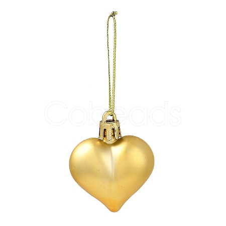 Valentine's Day Electroplate Plastic Heart Pendants Decorations KY-D020-02A-1