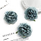 Cloth Artificial Carnations, for Wedding Aisle Centerpieces Table Confetti Party Favors Home Decoration, Light Steel Blue, 80mm