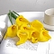 Plastic Simulation Calla Lily, for Wedding Home Living Room Table Decoration, Yellow, 340mm