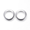 Tarnish Resistant 304 Stainless Steel Linking Rings, Stainless Steel Color, 15x1mm