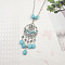 Yunnan Ethnic Style Miao Silver Pave Turquoise Pendant Necklaces Tibetan Nepalese Jewelry, Turquoise