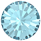 Preciosa&reg MAXIMA Crystal Round Stones, Czech Crystal, Dura Foiling, Round(431 11 615 Chaton), 60010 Aqua Bohemica, SS39(8.15~8.4mm)