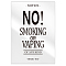 Acrylic Blank Table Signs, for Home Decoration, Wedding, Party, Rectangle with Word No Smoking or Vapin, Word, 127x90x4mm