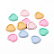 Opaque Resin Cabochons, Heart Tray, Mixed Color, 27.5x28x4mm