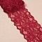 Elastic Lace Trim, Lace Ribbon For Sewing Decoration, Dark Red, 80mm