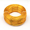 Round Aluminum Wire, Bendable Metal Craft Wire, for DIY Jewelry Craft Making, Orange, 7 Gauge, 3.5mm, 20m/500g(65.6 Feet/500g)