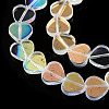 Transparent Electroplate Glass Beads Strands EGLA-N006-080-A02-5