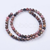 Natural Rhodonite Beads Strands G-P318-04-6mm-2